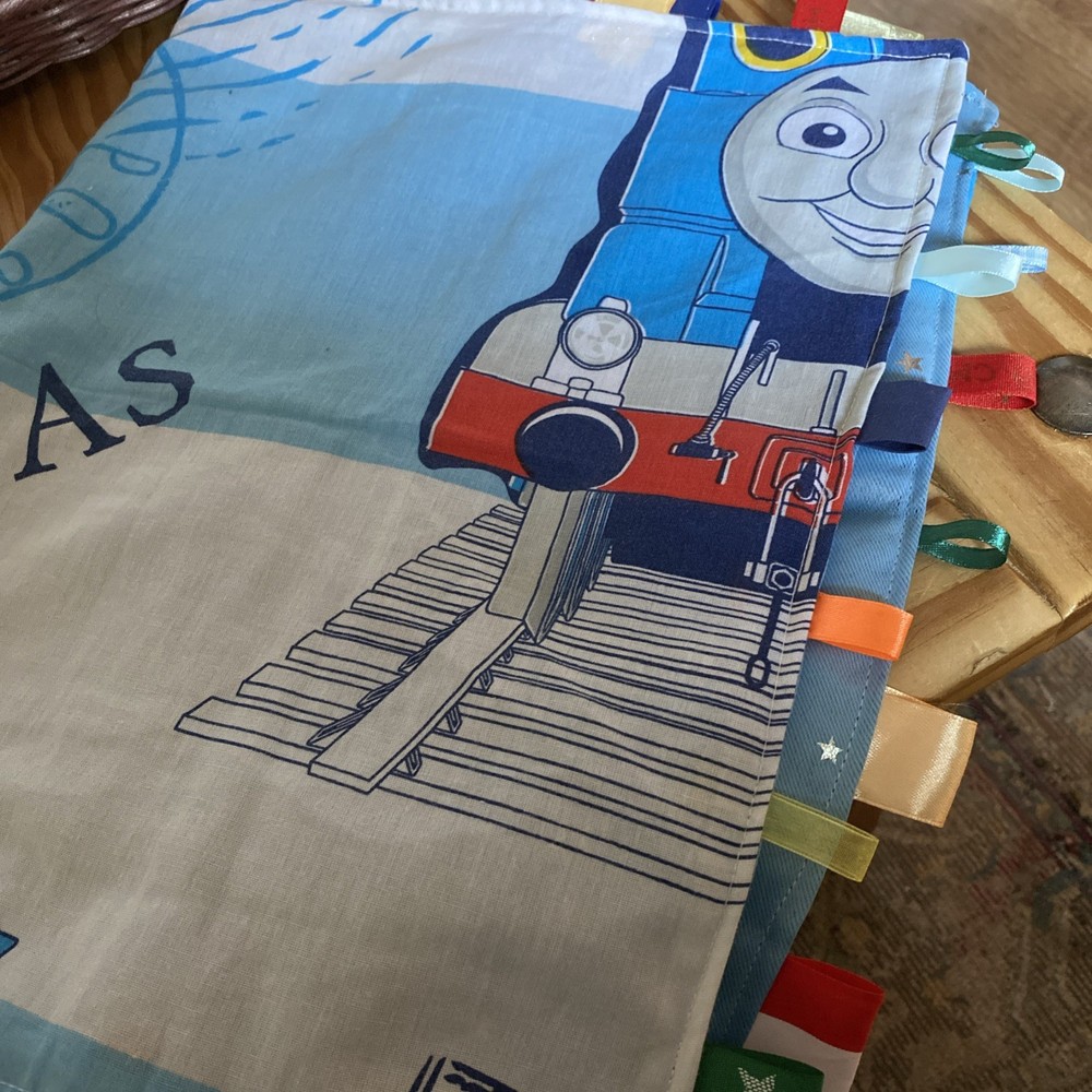 Handmade  Blanket Taggie Thomas the tank engine