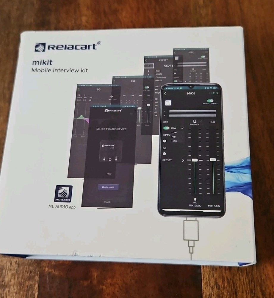 Mikit Dual Channel Compact Audio Interface,Kit with USB and USB-C Outputs