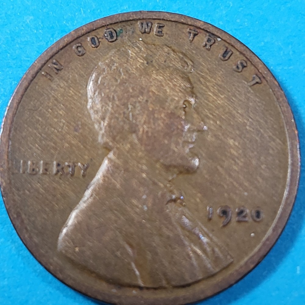 1920 Lincoln Wheat Cent Woody Improper Alloy Mix Error Beautiful