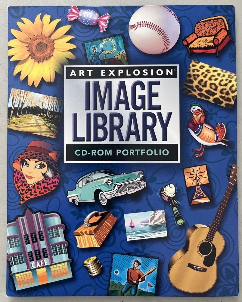 ART EXPLOSION 800,000 Clip Art Library Software PC 34 CD Image Graphics