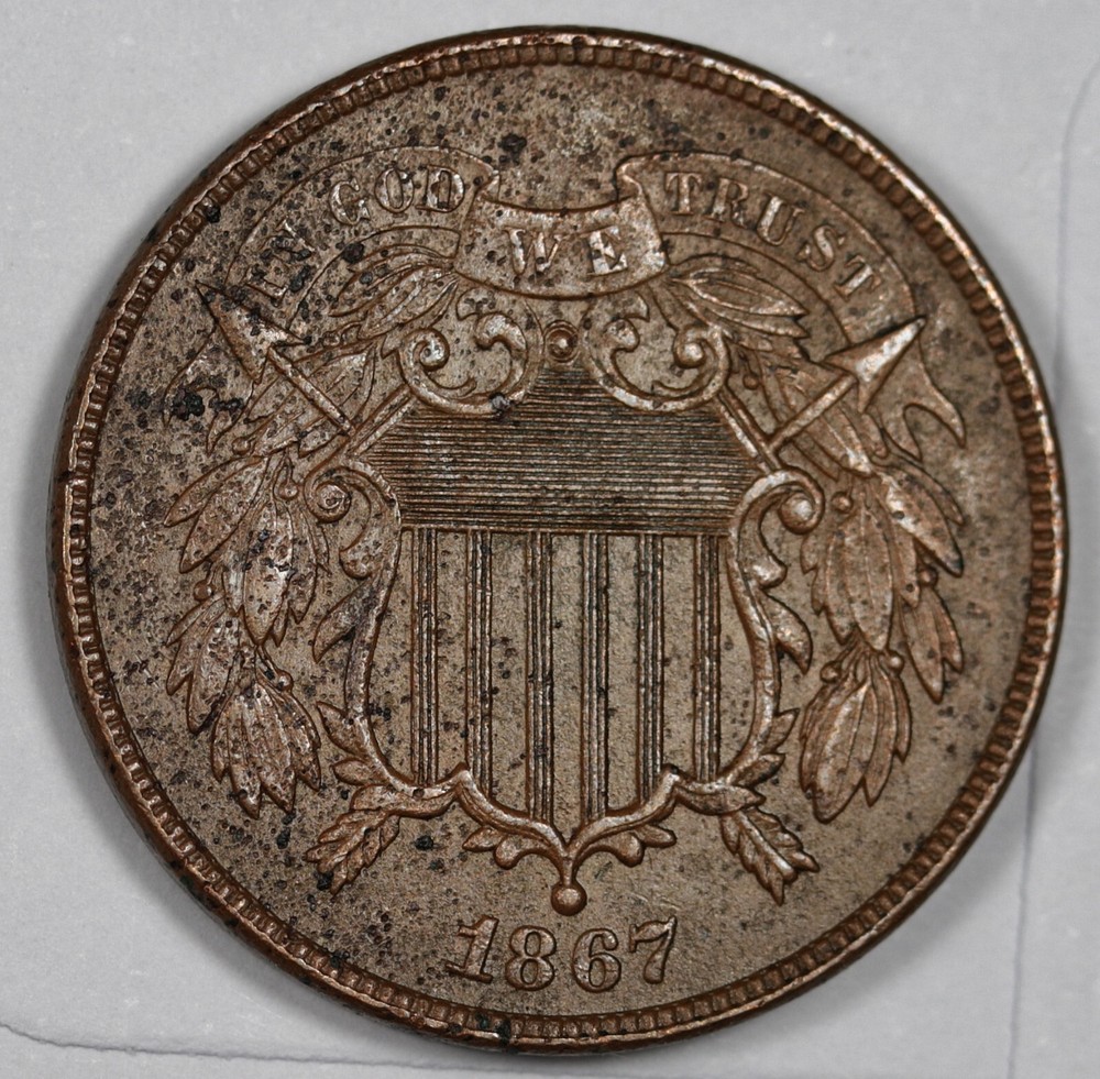1867 2 Cent Piece.  XF.  181974