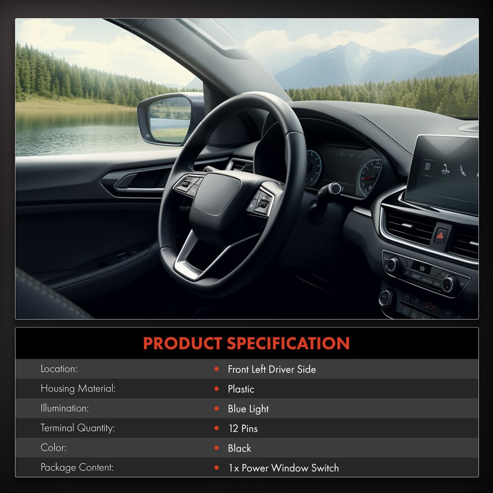 New Front Power Window Switch for Ford Transit Connect 2010 2011-2017 9T1Z14529A