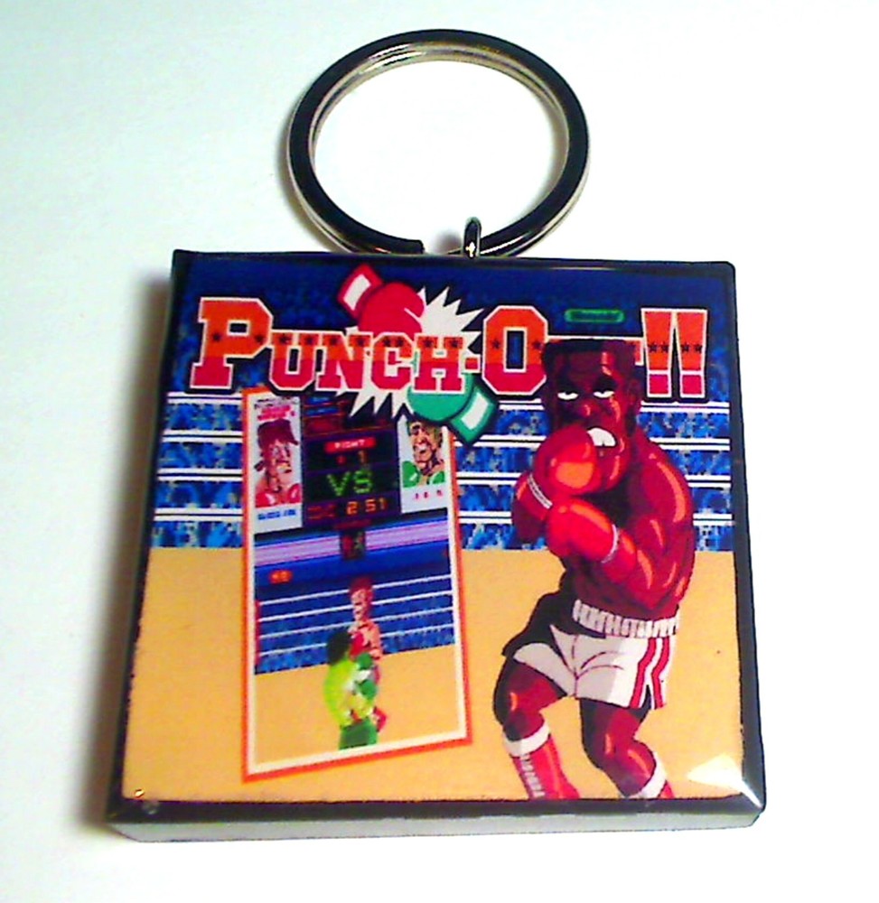 Punch-Out  Arcade Coin Door accessory Keychain