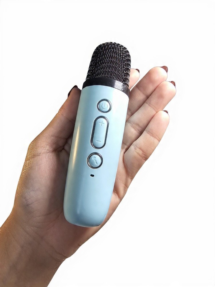 Replacement Wireless Microphone for Mini Karaoke Machine (Blue) Mic ONLY