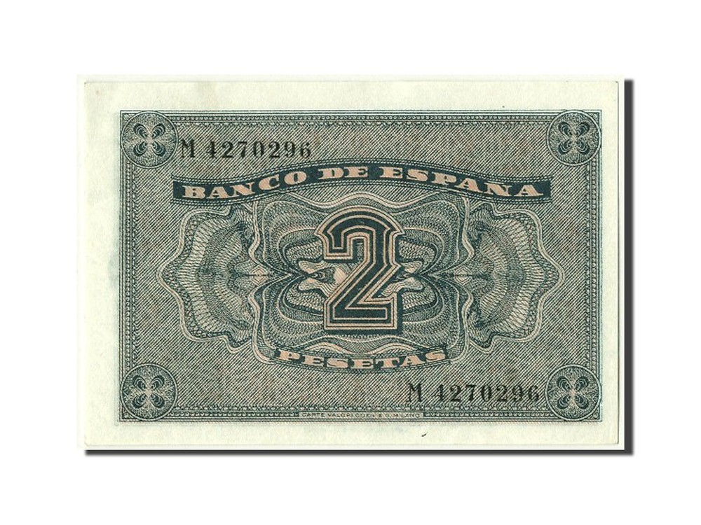 [#304262] Banknote, Spain, 2 Pesetas, 1938, UNC