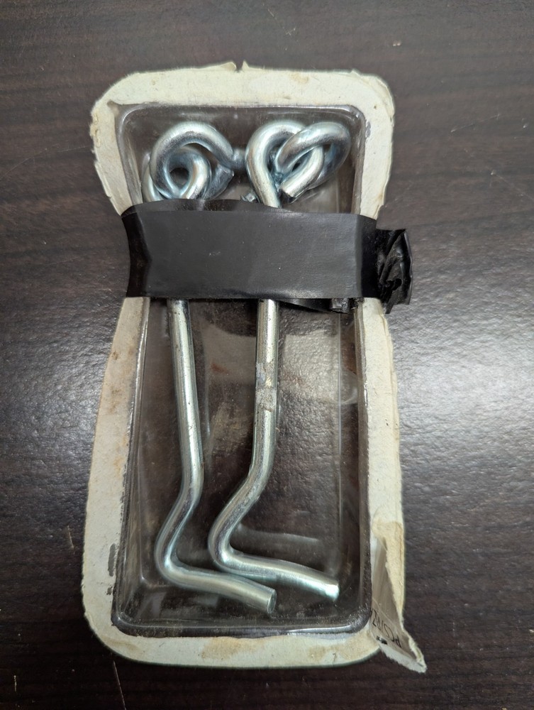 4" Zinc Plated Steel Gate Hook, 2 Pack