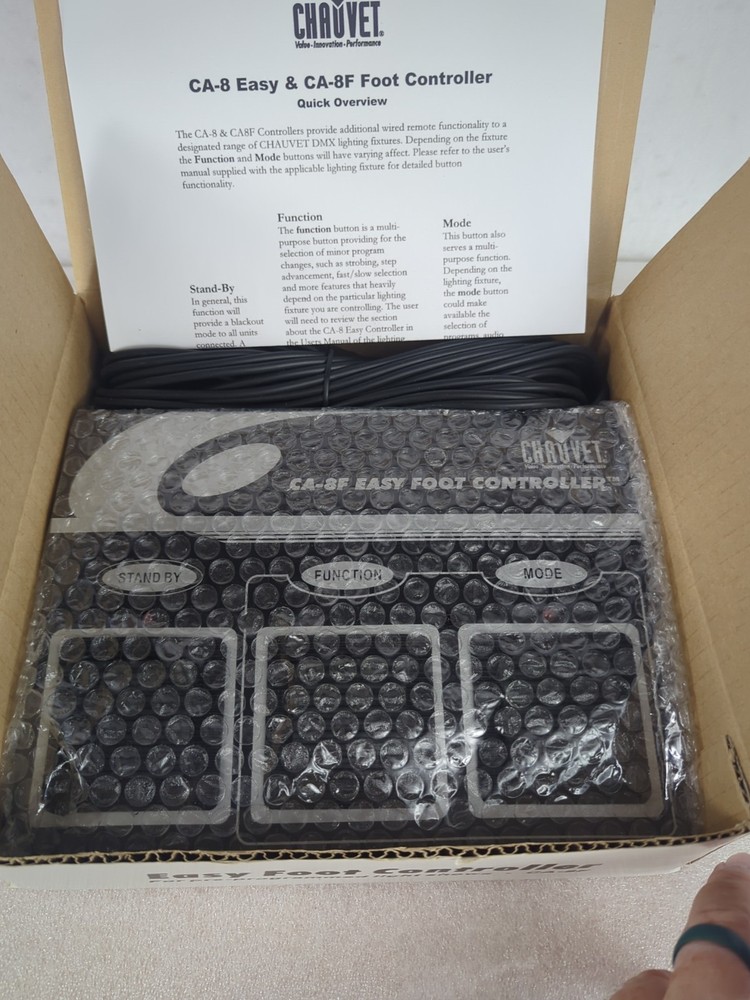 Chauvet CA-8F Easy Foot Controller For Preprogrammed Light Shows