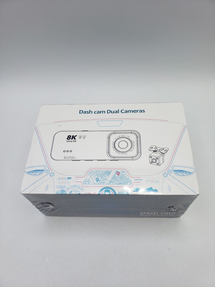 Dash Camera for Cars, 8K Full UHD Dash Cam Front and Rear Inside