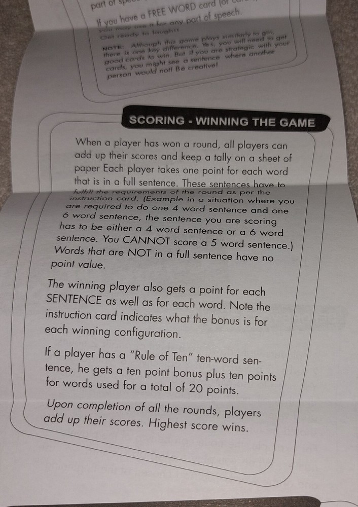 2002 Mad Libs Card Game New in Shrinkwrap