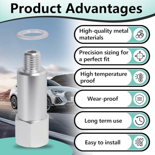 2 PCS Coolant Water Temperature Sensor Adapter Compatible with LS Engine, M12