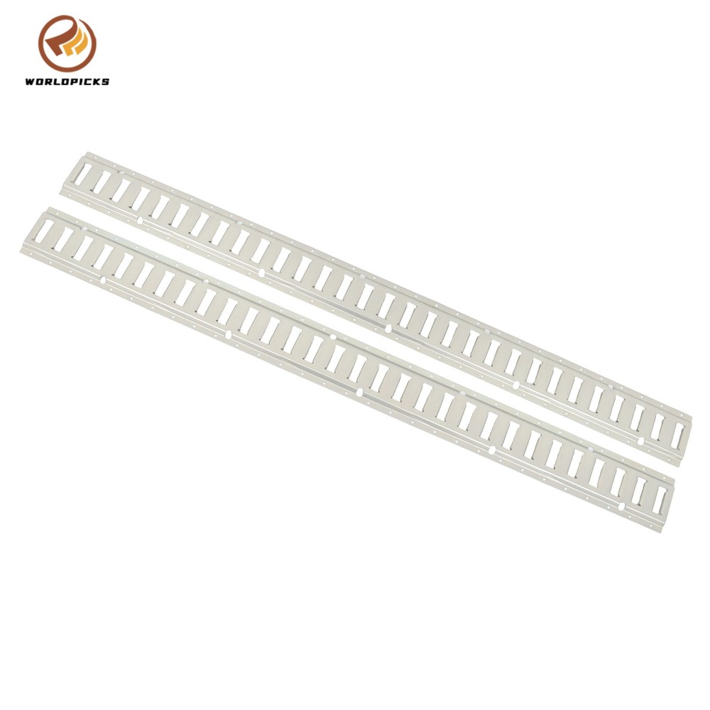 2 Piece 5' Galvanized E Track Rail Set Silver Finish For Trucks Van