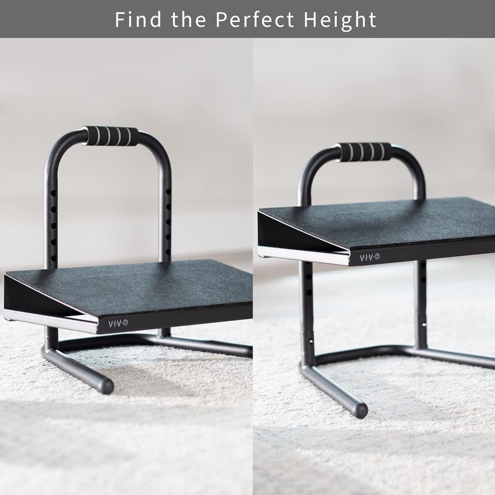 Ergonomic Height Adjustable Foot Rest Relief Platform, Elevated Stool for Comfor