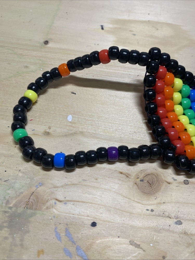 Handmade Kandi Rainbow Mask
