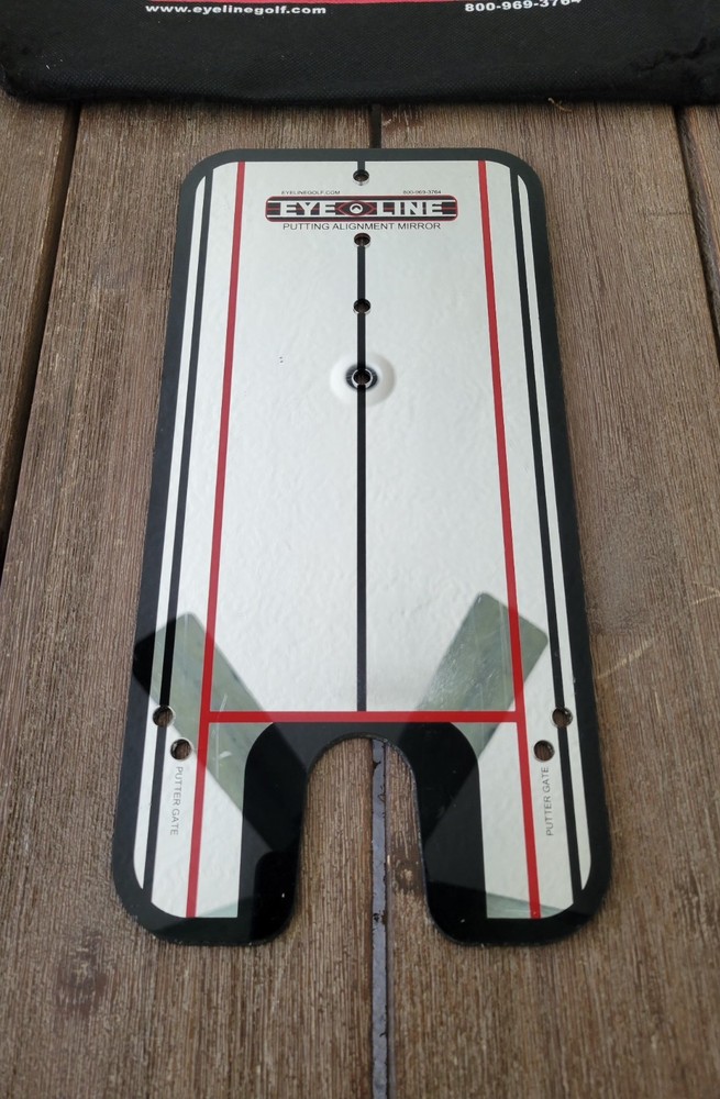 Eyeline Golf Putting Alignment Mirror for Golf Practice & Training W/ Bag
