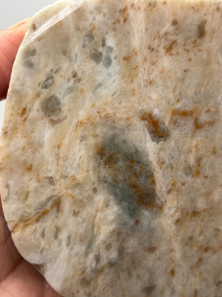 Simi-translucent Sillimanite Slab Cabbing Lapidary Combo Ship Avail
