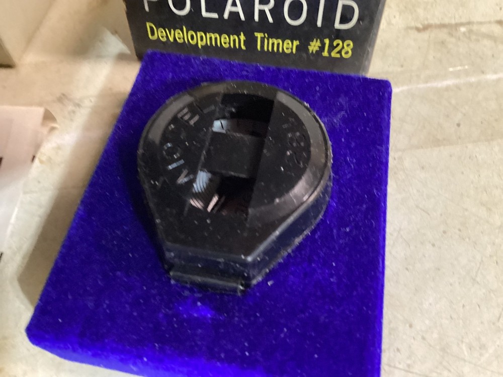 Vintage Polaroid Development timer #128 Original Packaging & light meter 625 gc