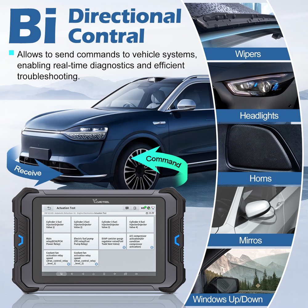 VDIAGTOOL VD80 BT OBD2 Scanner Full System Diagnostic Scan Tool ECU Coding IMMO