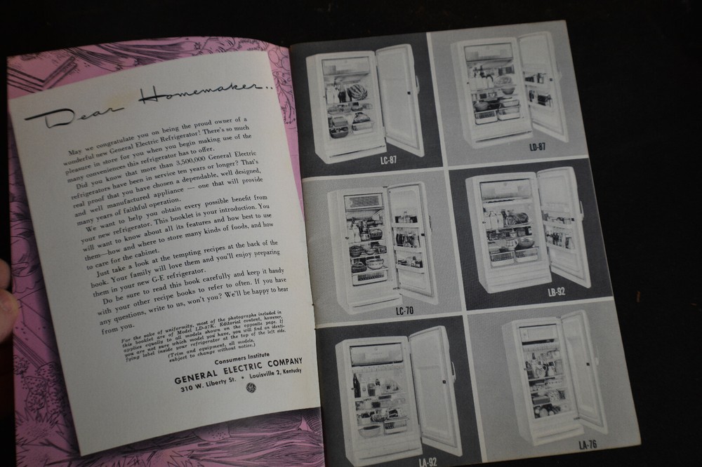 Ca 1948 All About Your New GE Refrigerator & Warrantee