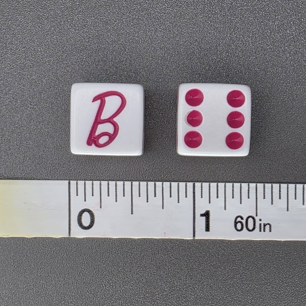 Monopoly Barbie Edition Game Replacement Pieces Dice