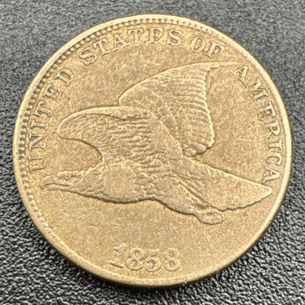 1858  Large Letters Flying Eagle Cent