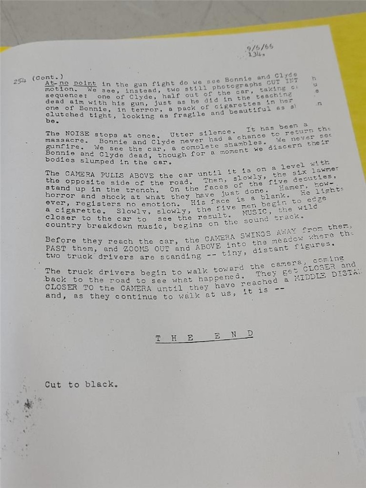 Bonnie and Clyde 1966 Screenplay Script by David Newman & Robert Benton