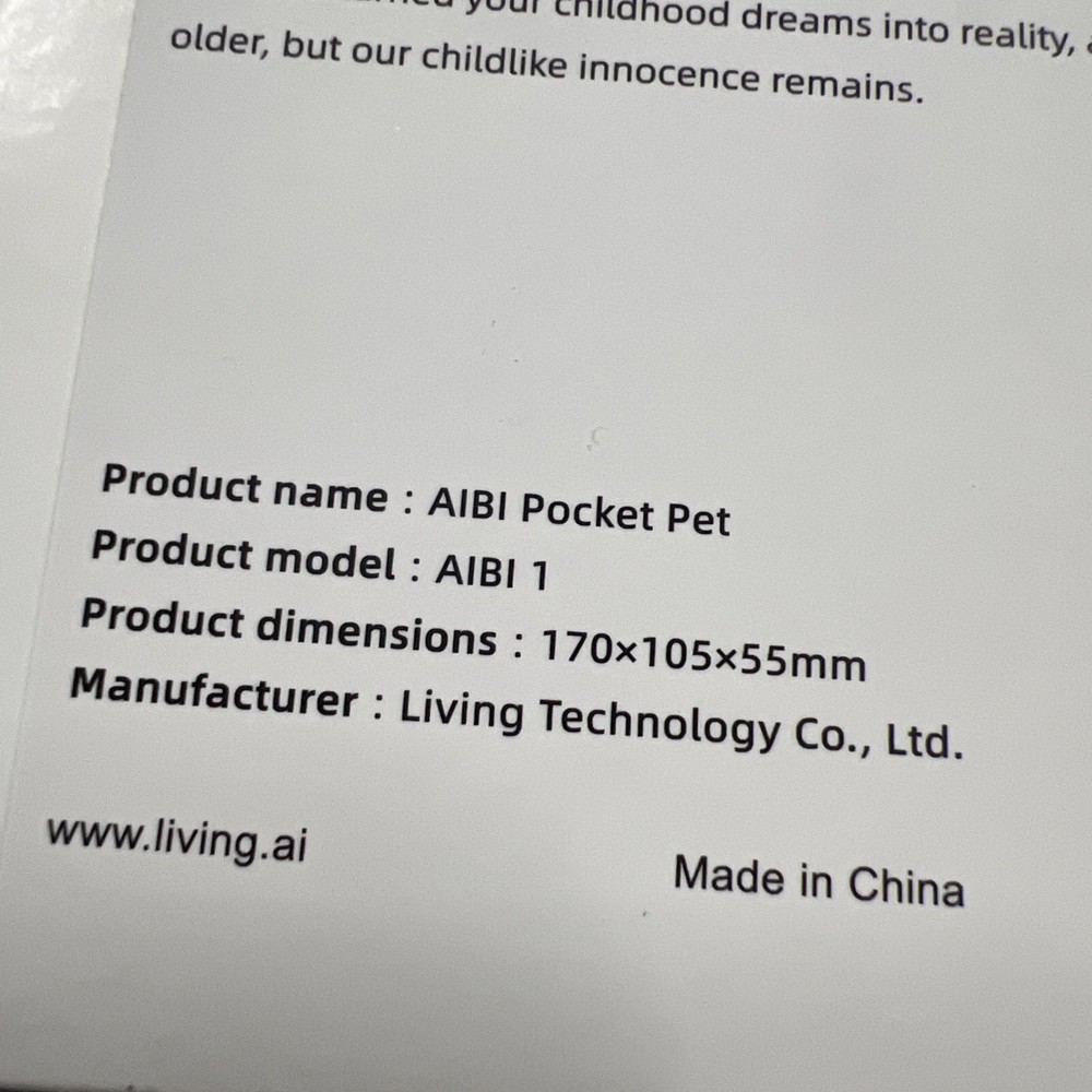 aibi pocket pet NEW