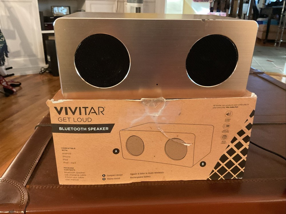 Vivitar Bluetooth Speaker “Get Loud” WALNUT GRAIN FINISH