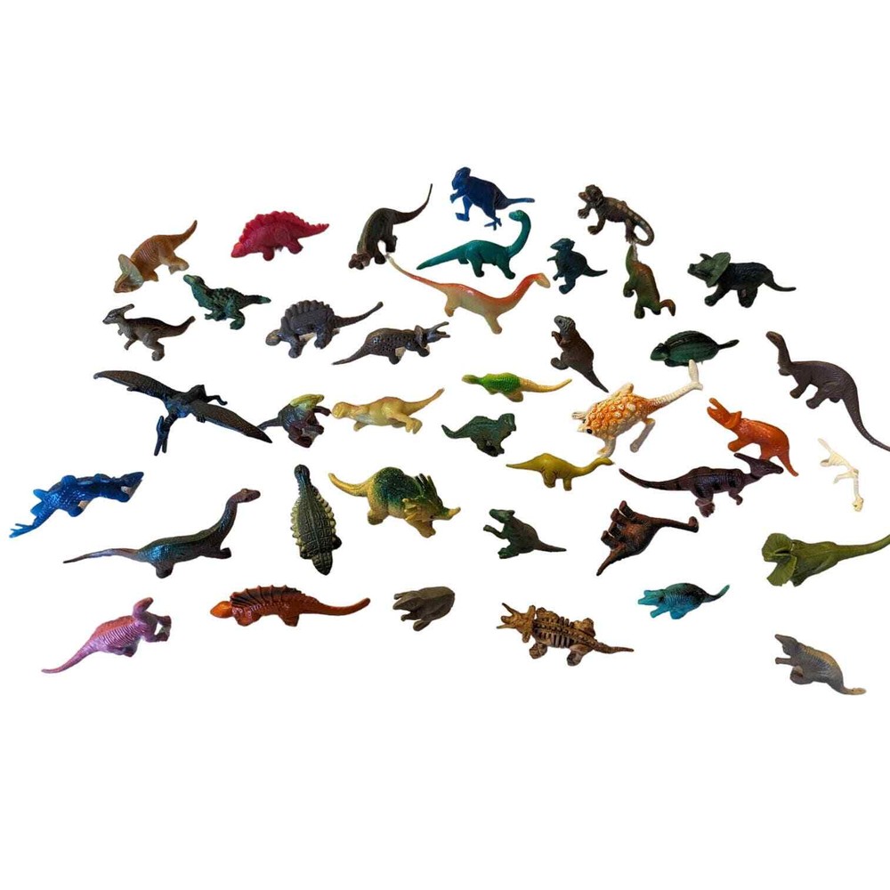 40 Small Plastic Dinosaurs Toys