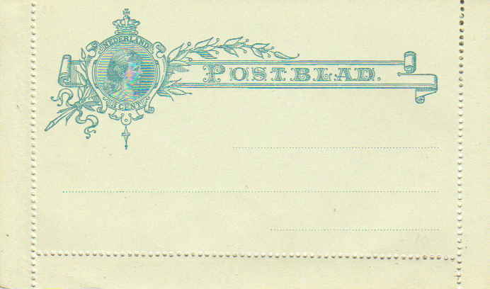 Netherlands Higgins & Gage A1a Unused.