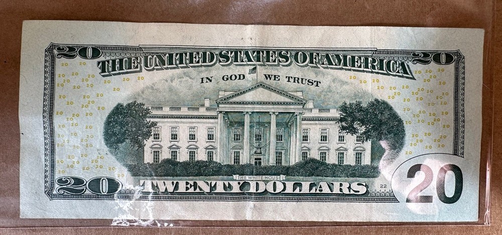 $20 BILL INK ERROR ON NUMBER “3” RARE