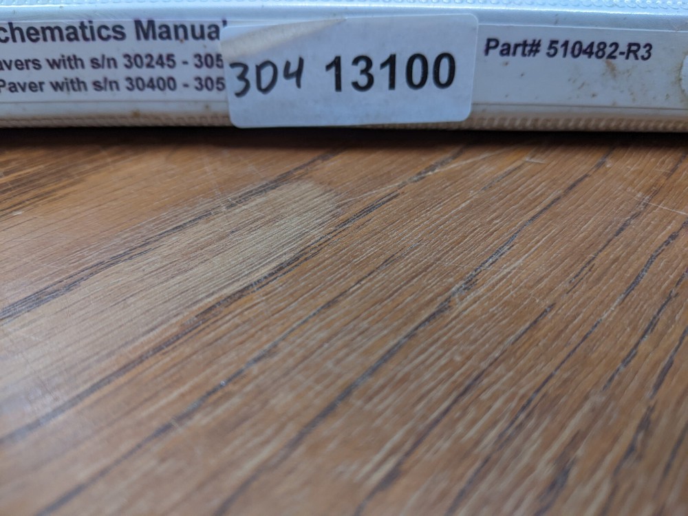 Vogele B Series Schematics Manual