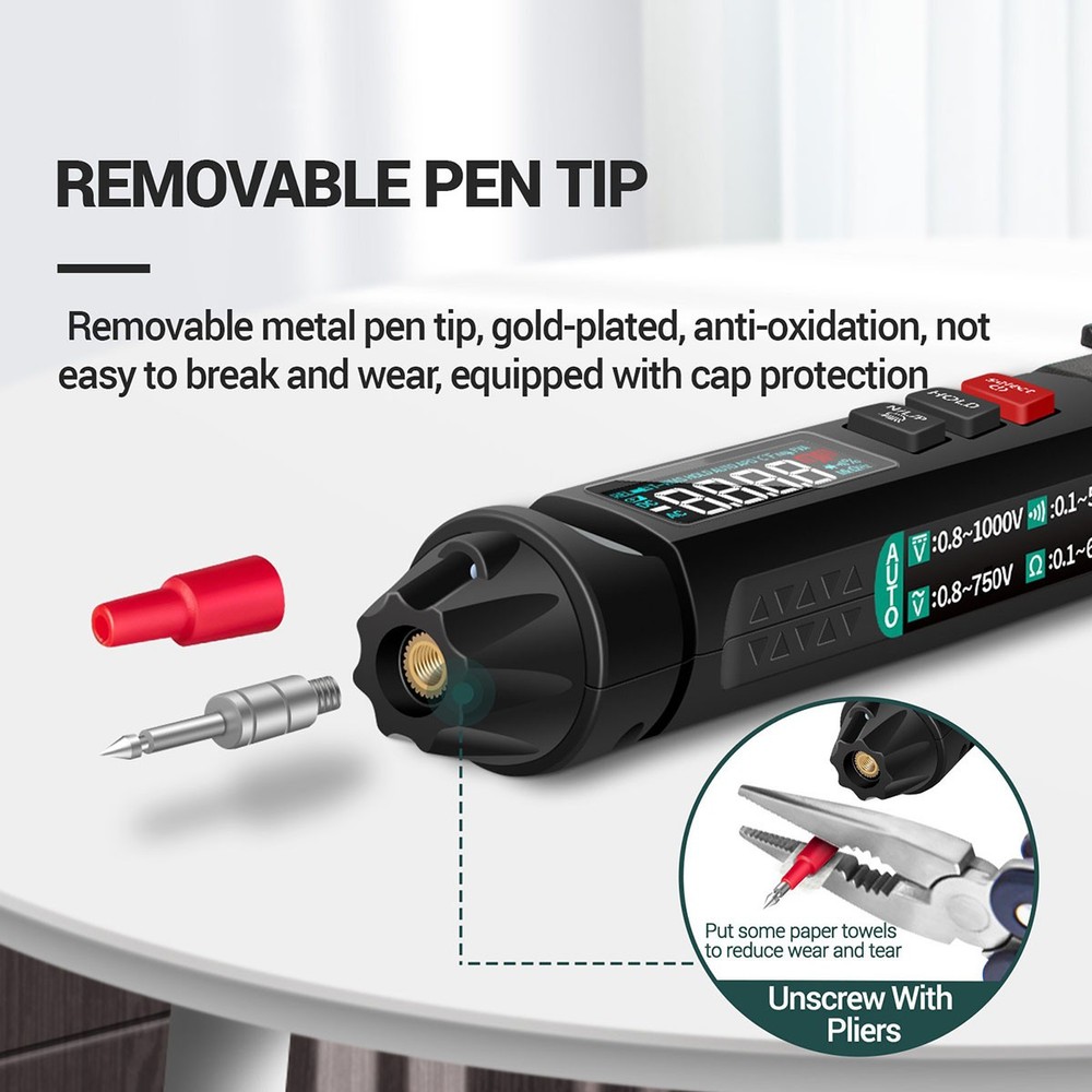 A3008 Digital Multimeter, Automatic Intelligent Sensor Pen Tester, 68898