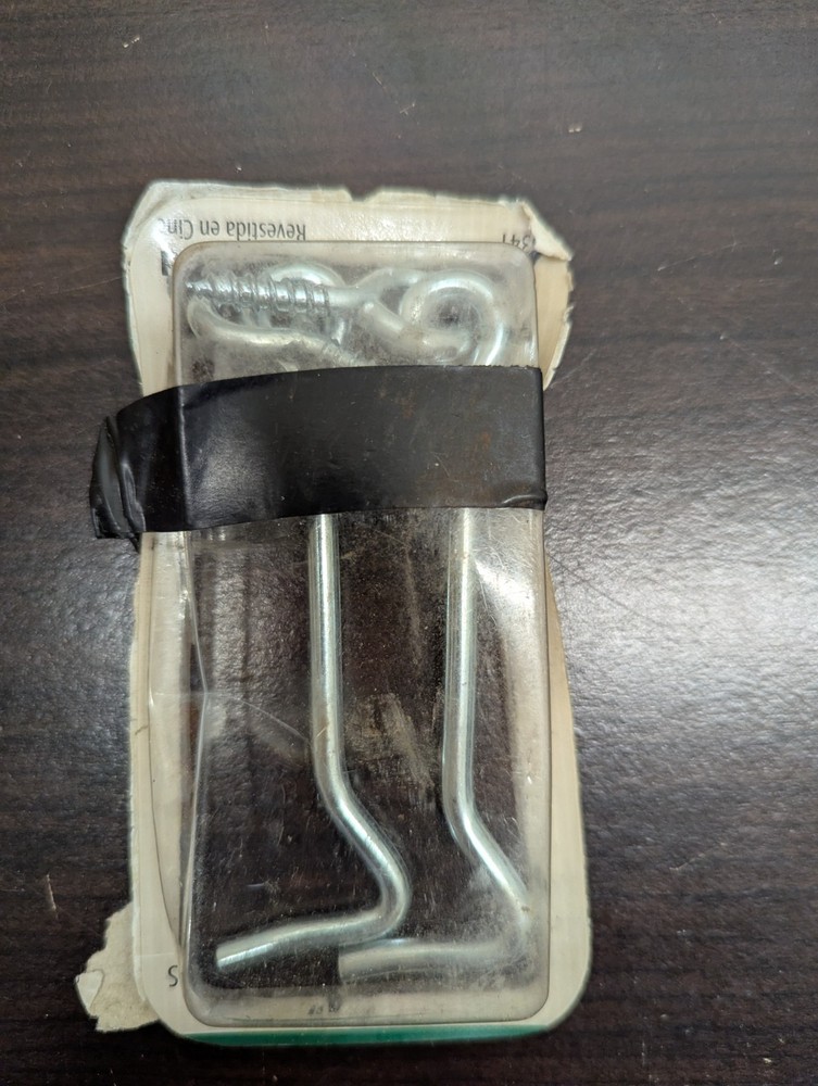 4" Zinc Plated Steel Gate Hook, 2 Pack