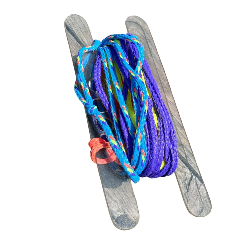 Water Ski Hy-Tech Handle and 2 Nylon Tow Ropes