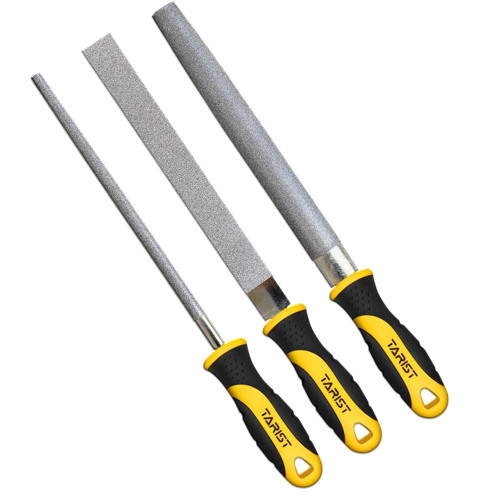 Diamond File Set, 3-Piece, 8-inch, Includes Flat/Half-Round/Round. ... Fast Ship