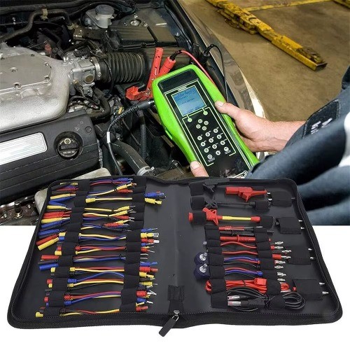 Multimeter Test Lead Tool Kit Car Electronic Connectors Cable Left Flat