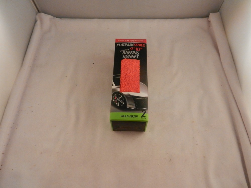 MICROTEX PLATINUM SERIES 9"-10" MICROFIBER BUFFING BONNET "NEW" SET OF 2