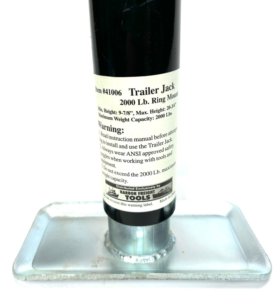Trailer Jack, 2000 lbs, Ring Mount