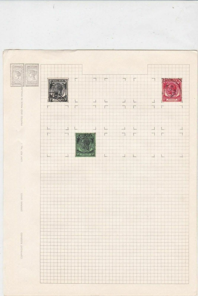 malaya straits settlements stamps ref r 9191