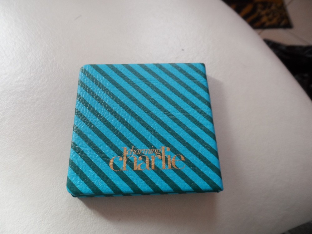 Blue "Be Brilliant" double pocket mirror NIP