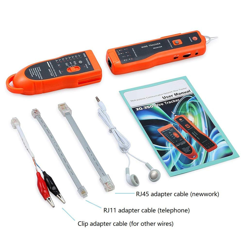 Wire Tester RJ45 RJ11 Cable Tracker Line Finder Multifunction Wire Tracker Ether