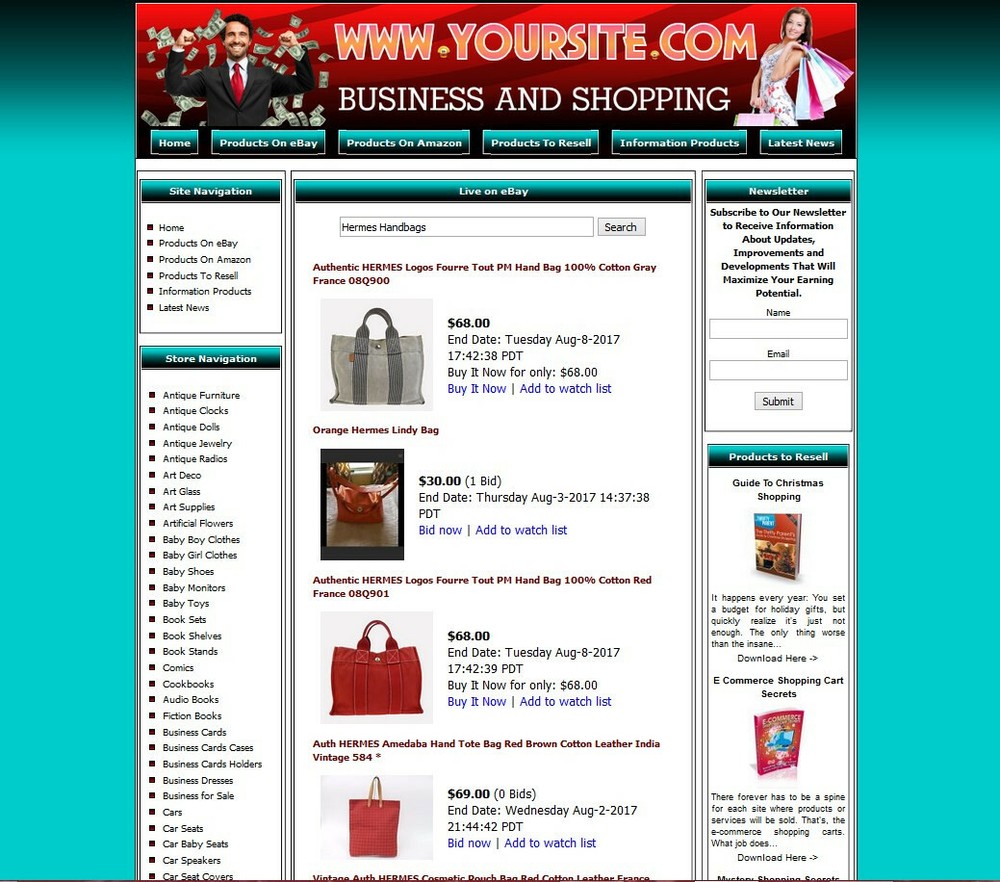 BUSINESS MONEY MAKING STORE Affiliate Website Amazon+Google Adsense