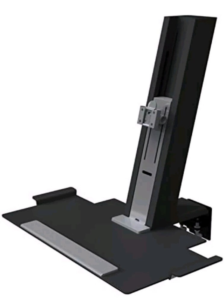 Humanscale QuickStand Light Mount Stand W/ Platform Sit-To-Stand Workstation