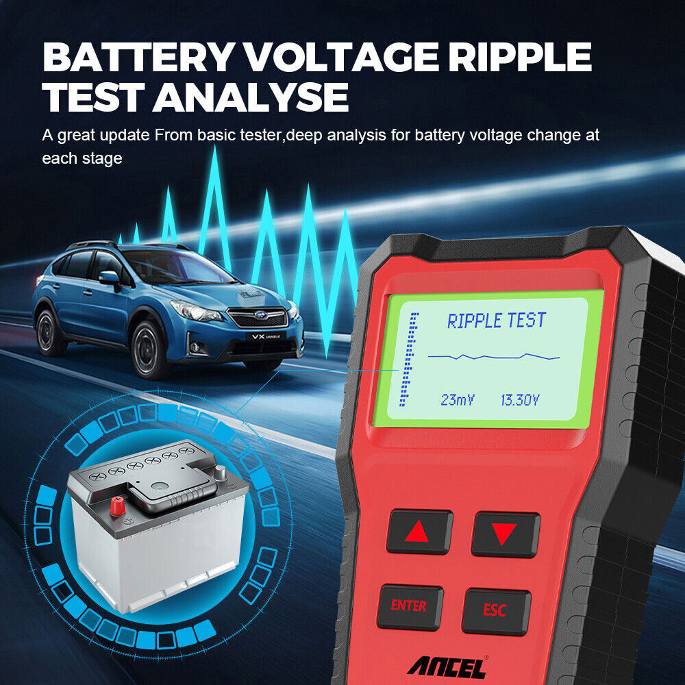 ANCEL BST100 12V Battery Tester Cranking Charging System Load Test Analyzer Tool