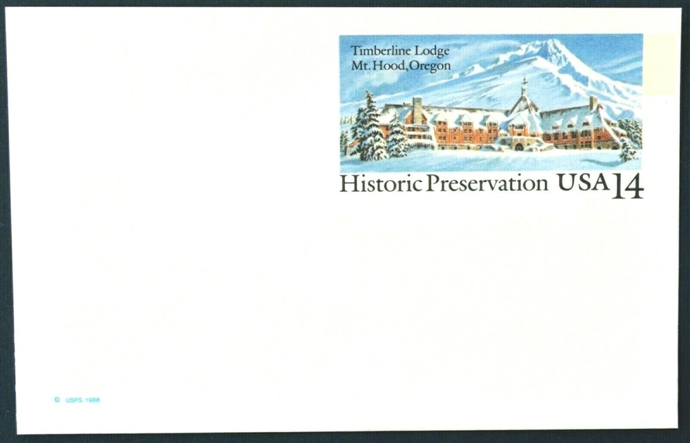 1987 US Sc #UX119 postal card, 14 cent, mint, sharp corners, excellent condition