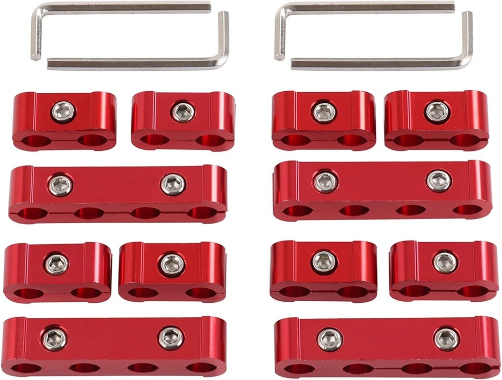 Engine Spark Plug Wire Separator Divider 8mm 9mm 10mm Red spark plug wire holder