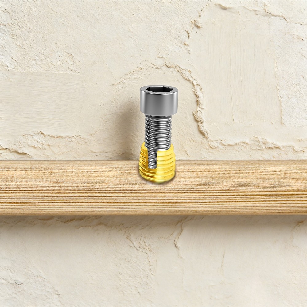 50Pcs Self Tapping Thread Inserts Set, Gold Thread Reinforce Repair Tool