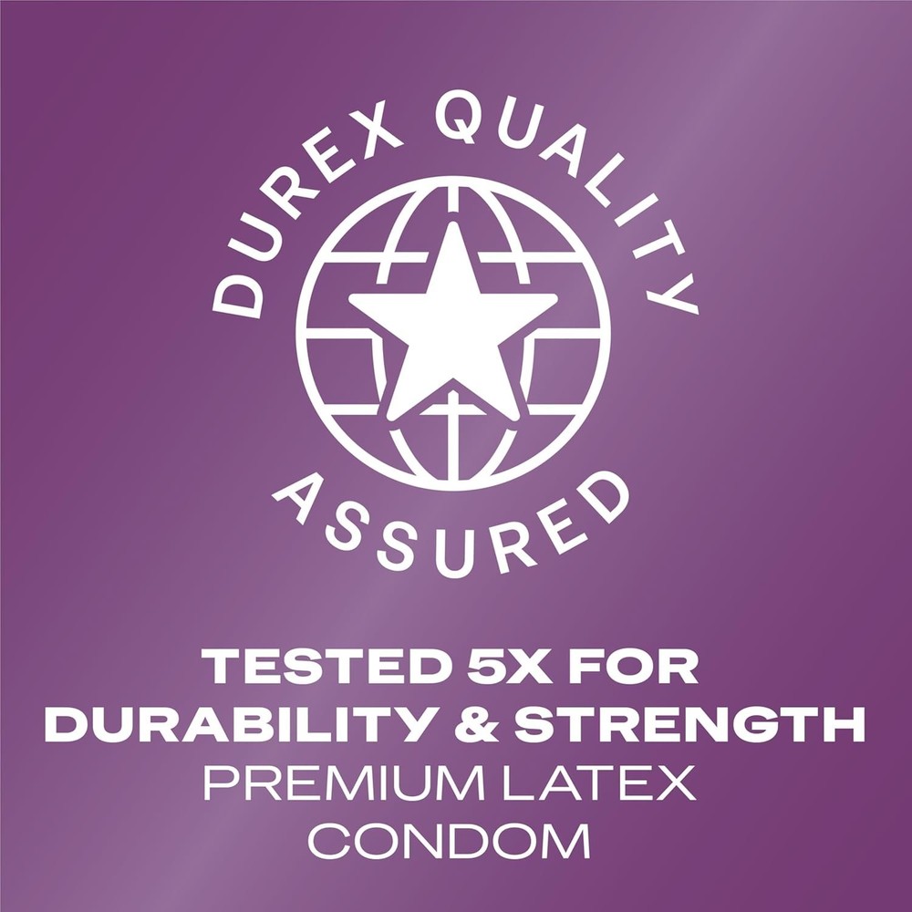 Durex Pleasure Pack Assorted Condoms 42 Count Lubricated Regular Fit