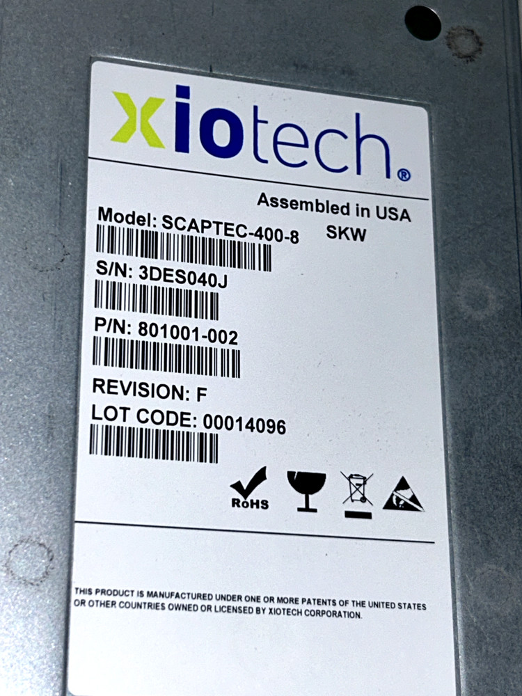 XiOTECH SCAPTEC-400-8 801001-002