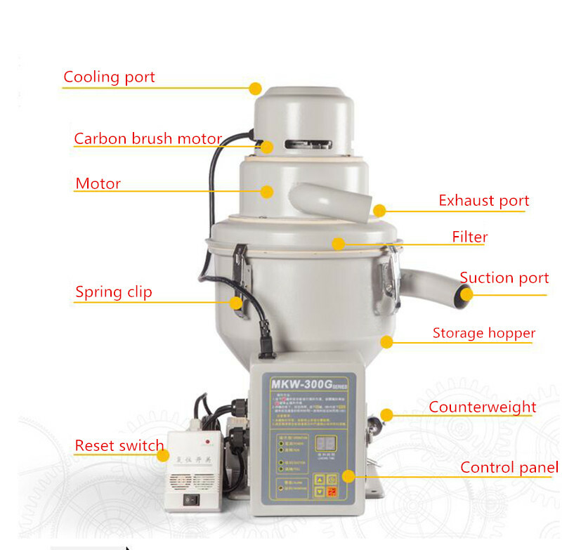 220V Automatic Plastic Particle Vacuum Feeding Machine Auto Loader 300KG/H Y